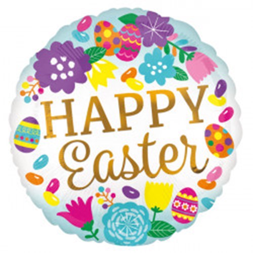 Happy Easter Helium Balloon - 5 Stars
